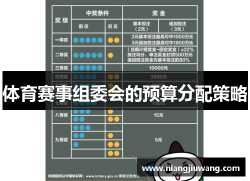体育赛事组委会的预算分配策略